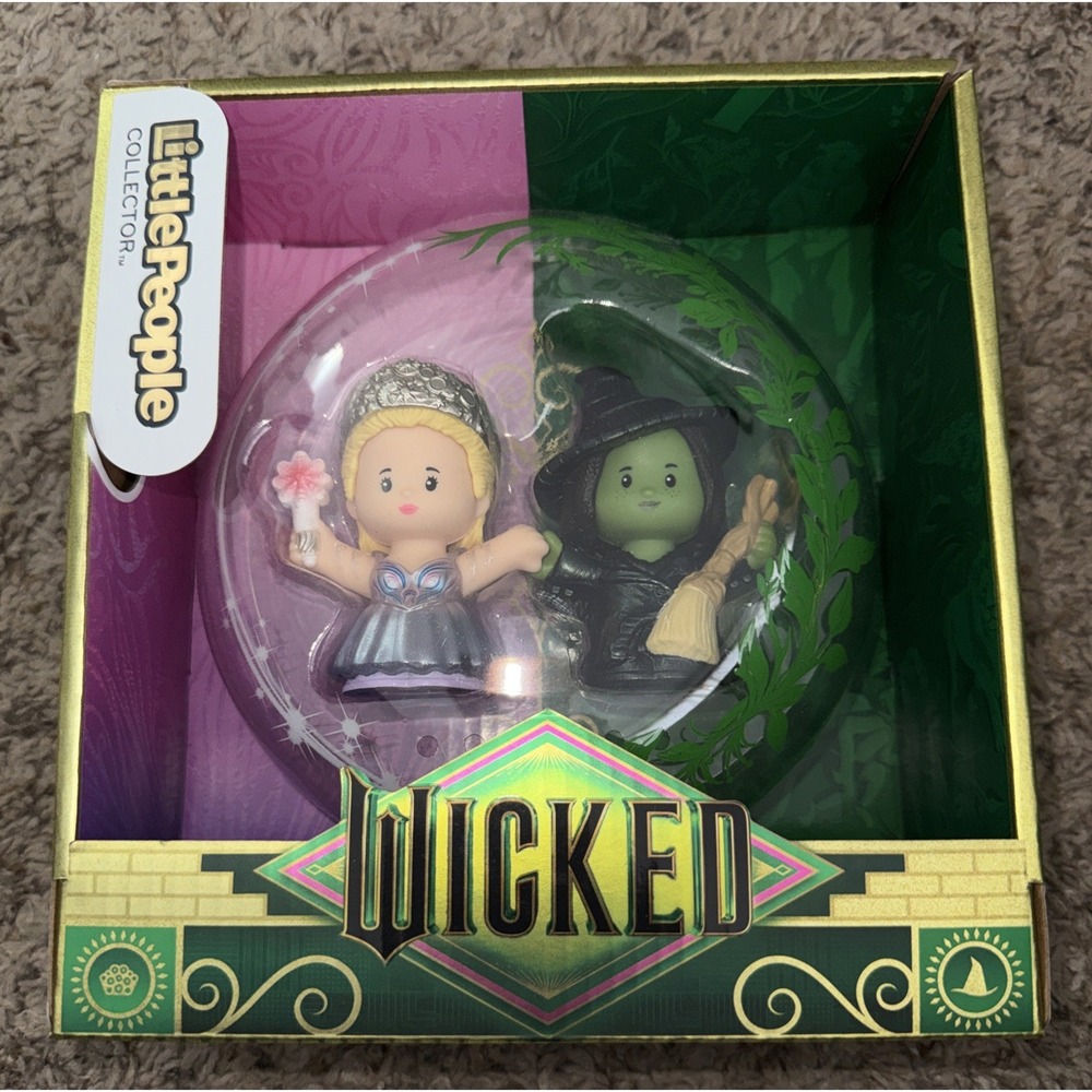 Little People Collector Wicked Glinda Elphaba Set‎ Mattel New